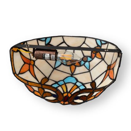 Brilagi - Tiffany витражен стенен аплик MIRABELLA 1xE14/40W/230V