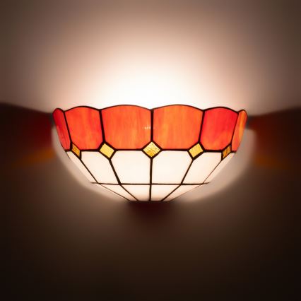 Brilagi - Tiffany витражен стенен аплик SIENNA 1xE14/40W/230V