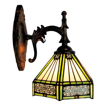 BRILAGI - Tiffany витражна настенна лампа EMERALD 1xE14/40W/230V