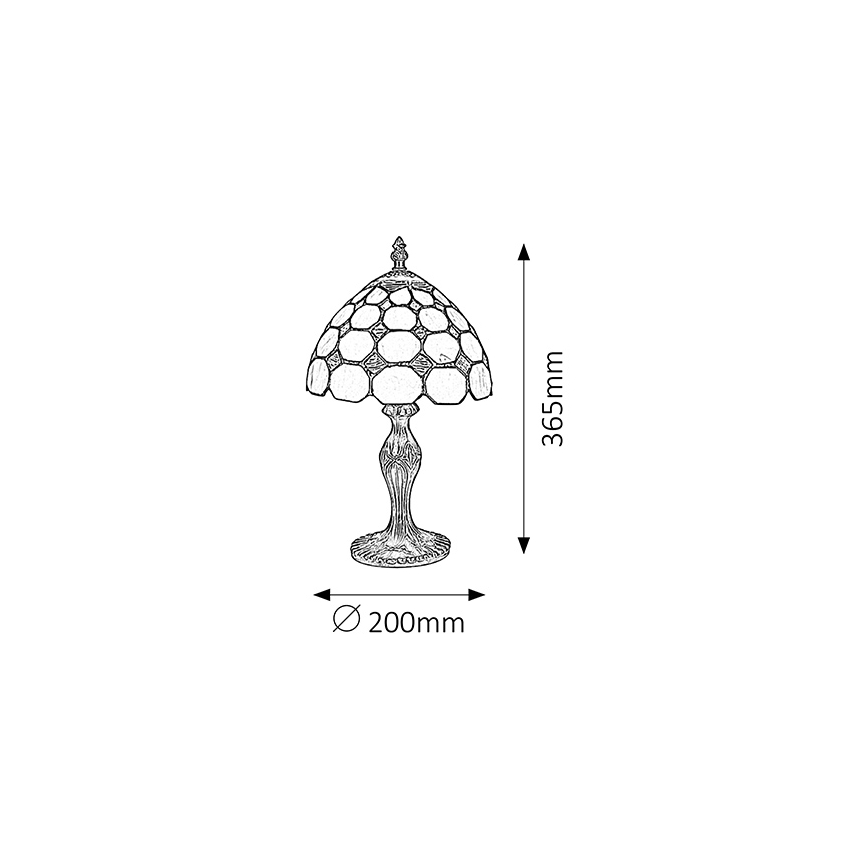 Brilagi - Tiffany витражна настолна лампа DORAN 1xE14/40W/230V