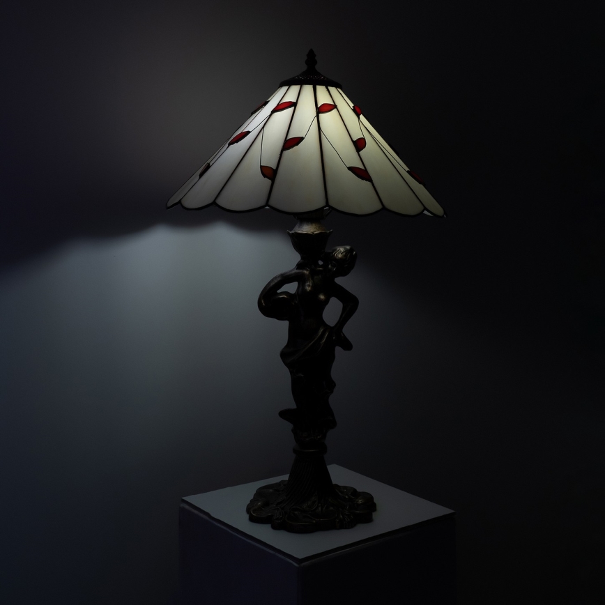 Brilagi - Tiffany витражна настолна лампа FOLIA 1xE27/60W/230V