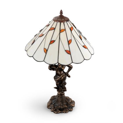 Brilagi - Tiffany витражна настолна лампа FOLIA 1xE27/60W/230V