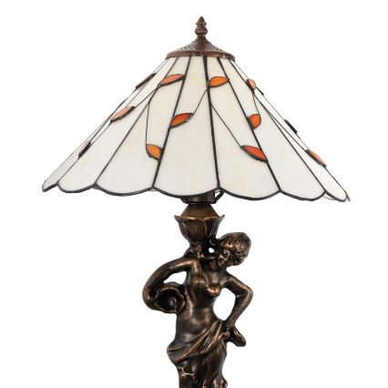 Brilagi - Tiffany витражна настолна лампа FOLIA 1xE27/60W/230V