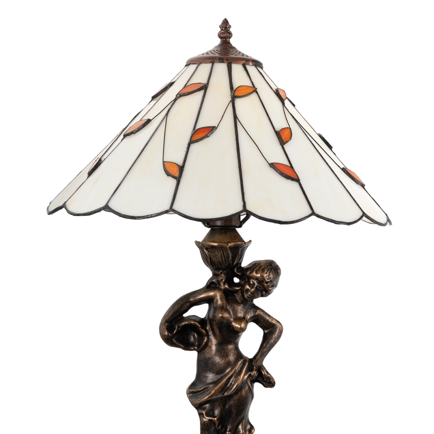 Brilagi - Tiffany витражна настолна лампа FOLIA 1xE27/60W/230V