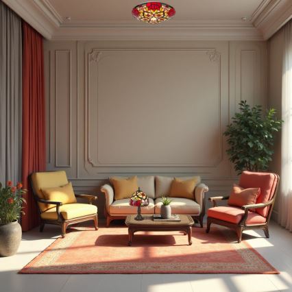 Brilagi - Tiffany витражна настолна лампа GARLAN 1xE14/40W/230V