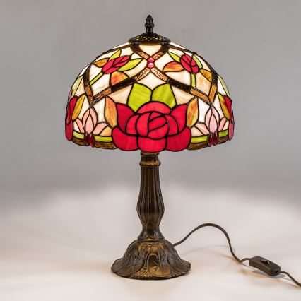 Brilagi - Tiffany витражна настолна лампа GARLAN 1xE27/40W/230V