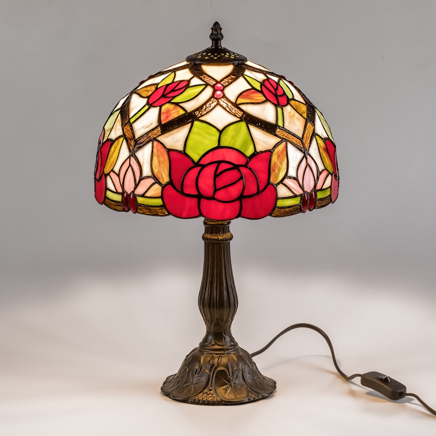 Brilagi - Tiffany витражна настолна лампа GARLAN 1xE27/40W/230V