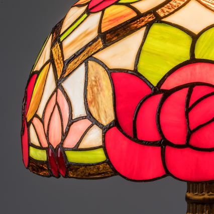 Brilagi - Tiffany витражна настолна лампа GARLAN 1xE27/40W/230V