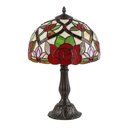 Brilagi - Tiffany витражна настолна лампа GARLAN 1xE27/40W/230V