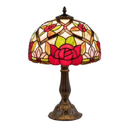 Brilagi - Tiffany витражна настолна лампа GARLAN 1xE27/40W/230V