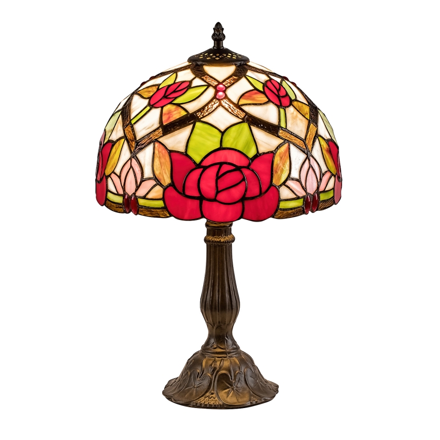 Brilagi - Tiffany витражна настолна лампа GARLAN 1xE27/40W/230V