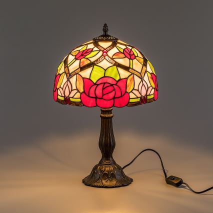 Brilagi - Tiffany витражна настолна лампа GARLAN 1xE27/40W/230V