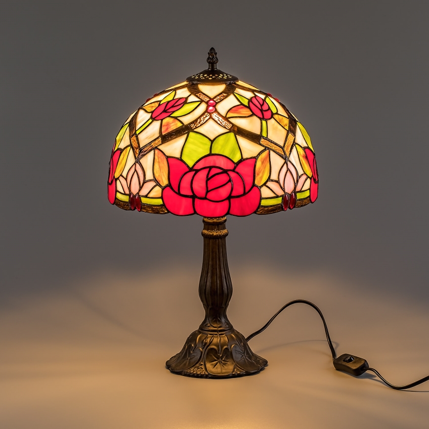 Brilagi - Tiffany витражна настолна лампа GARLAN 1xE27/40W/230V