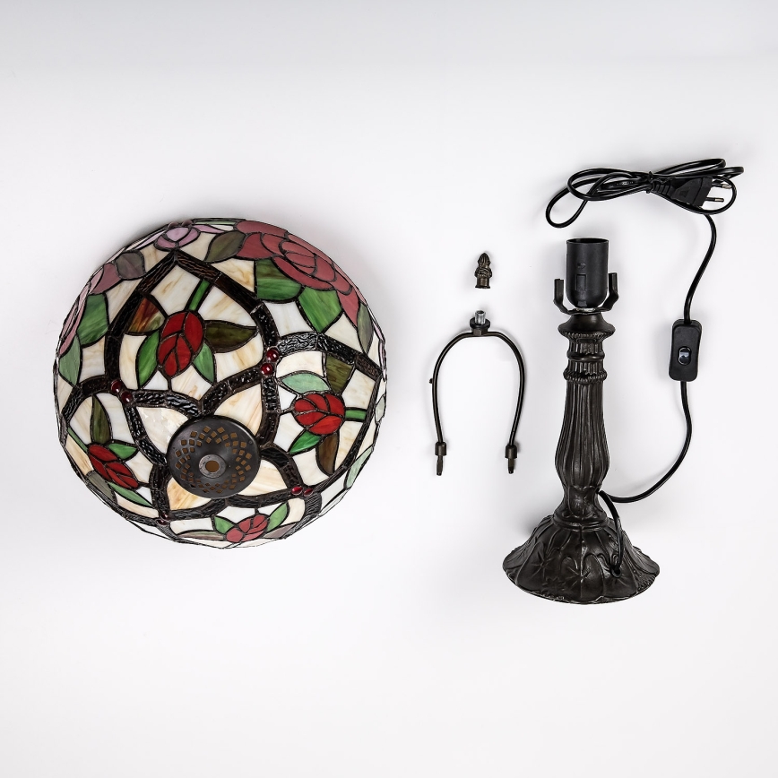 Brilagi - Tiffany витражна настолна лампа GARLAN 1xE27/40W/230V