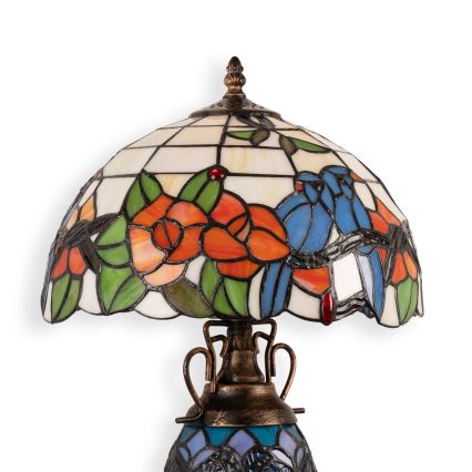 Brilagi - Tiffany витражна настолна лампа JUNGLE 1xE27/60W/230V + 1xE14/40W