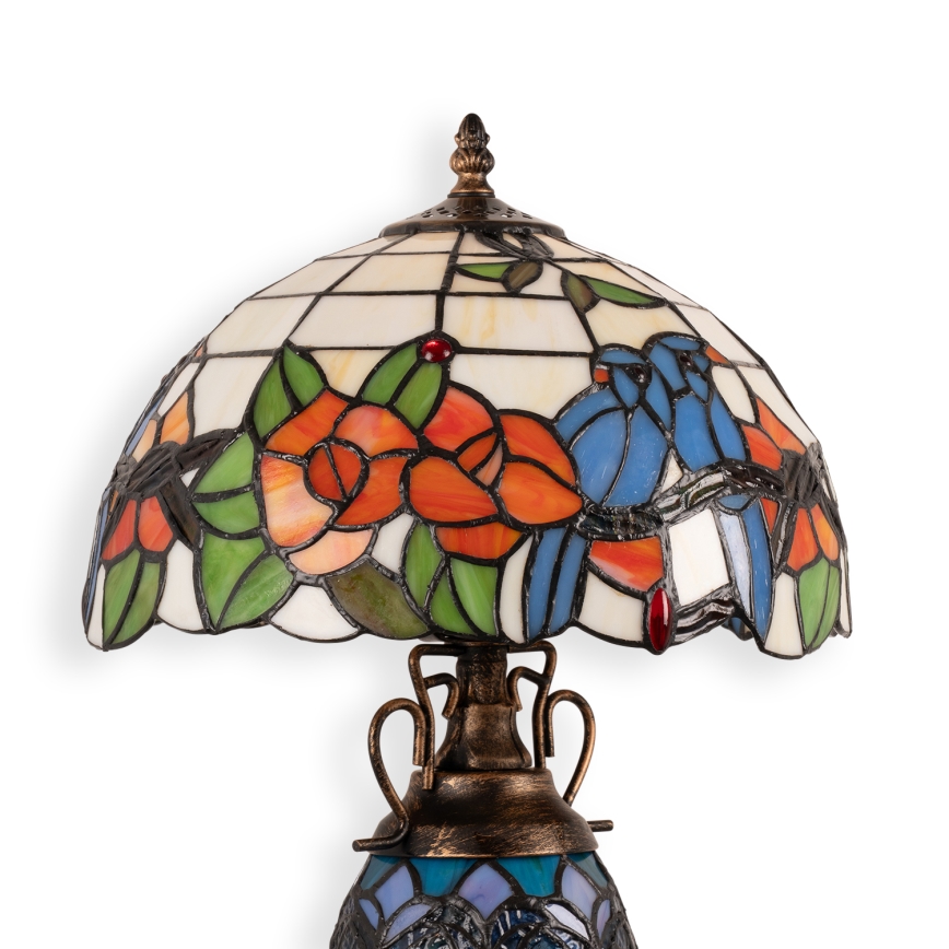 Brilagi - Tiffany витражна настолна лампа JUNGLE 1xE27/60W/230V + 1xE14/40W