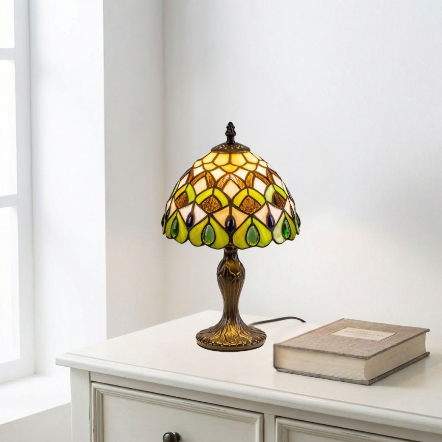 Brilagi - Tiffany витражна настолна лампа MARGARET 1xE14/40W/230V