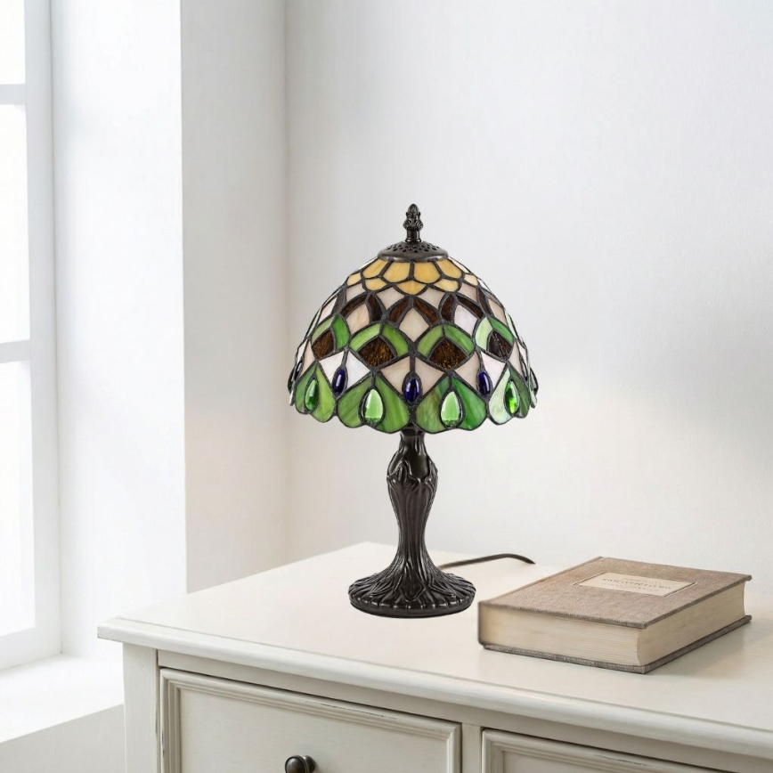 Brilagi - Tiffany витражна настолна лампа MARGARET 1xE14/40W/230V