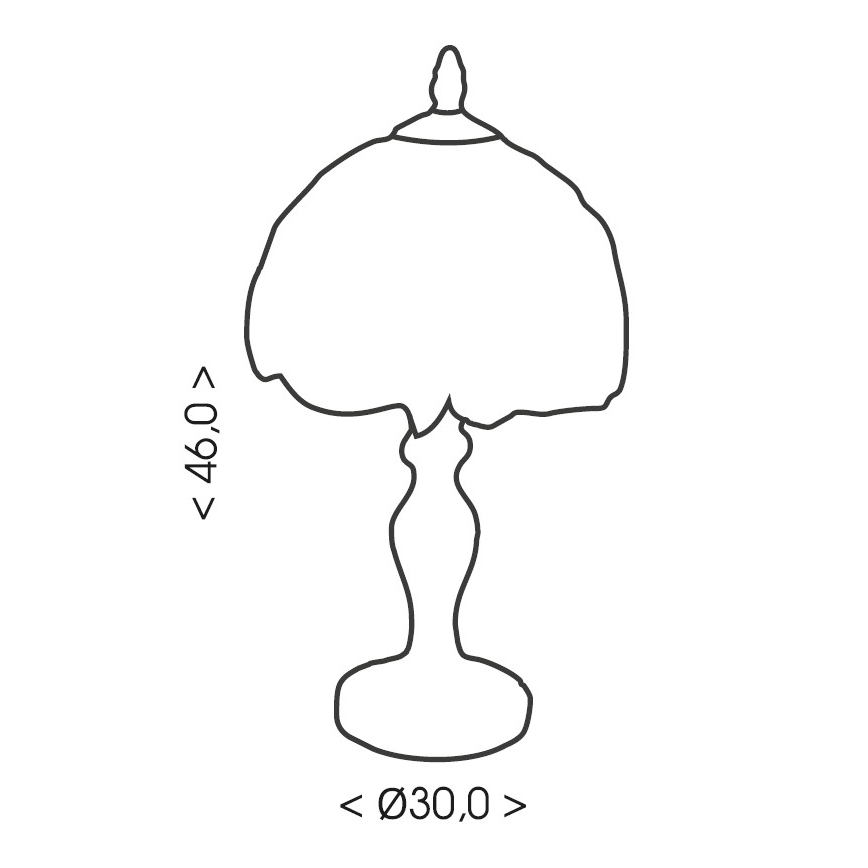 Brilagi - Tiffany витражна настолна лампа MIRABELLA 1xE27/60W/230V