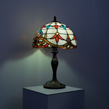 Brilagi - Tiffany витражна настолна лампа MIRABELLA 1xE27/60W/230V