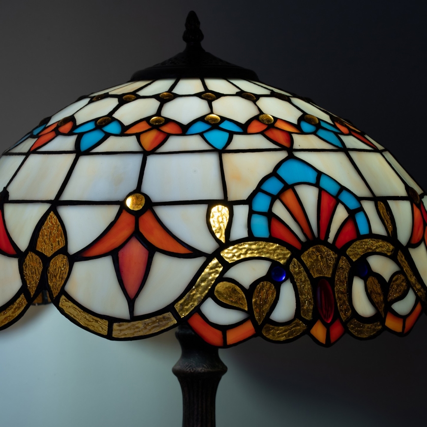 Brilagi - Tiffany витражна настолна лампа MIRABELLA 2xE27/60W/230V