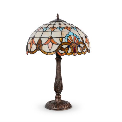 Brilagi - Tiffany витражна настолна лампа MIRABELLA 2xE27/60W/230V