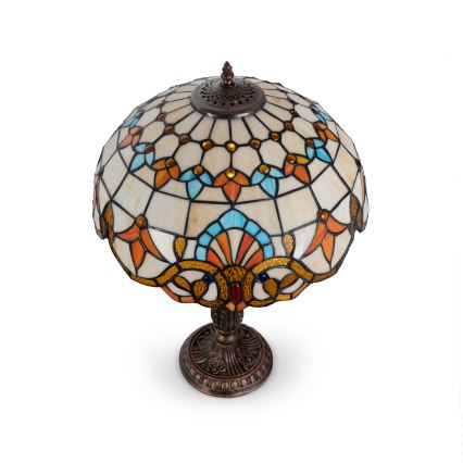 Brilagi - Tiffany витражна настолна лампа MIRABELLA 2xE27/60W/230V