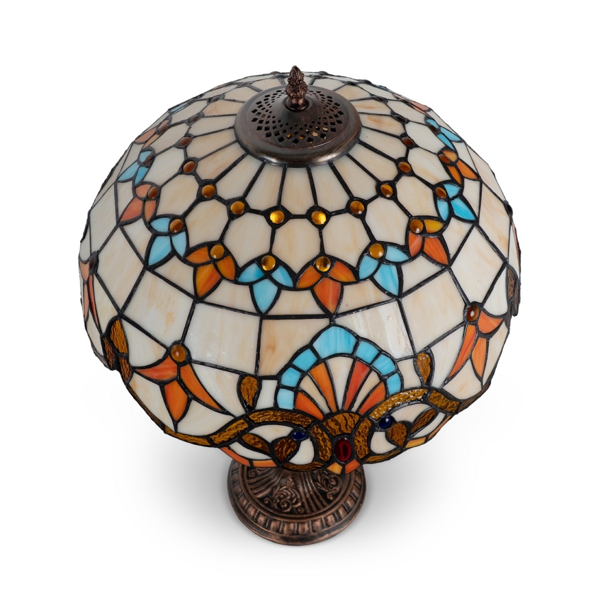 Brilagi - Tiffany витражна настолна лампа MIRABELLA 2xE27/60W/230V