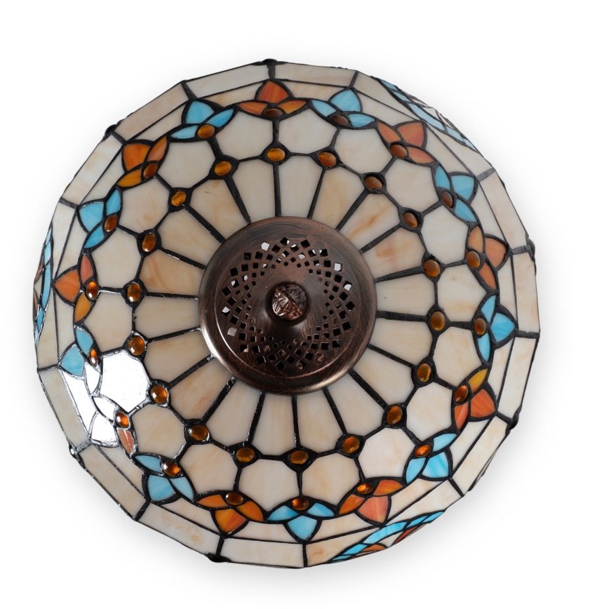 Brilagi - Tiffany витражна настолна лампа MIRABELLA 2xE27/60W/230V