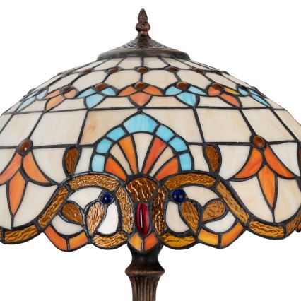 Brilagi - Tiffany витражна настолна лампа MIRABELLA 2xE27/60W/230V