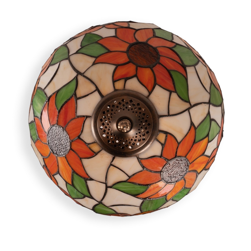 Brilagi - Tiffany витражна настолна лампа SUNFLOWER 2xE27/60W/230V