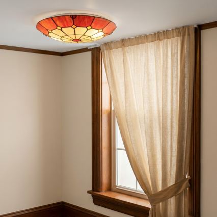 Brilagi - Tiffany витражна плафониера SIENNA 2x E27, макс. 60 W, 230 V, Ø 40 см