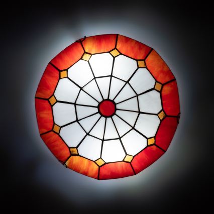 Brilagi - Tiffany витражна плафониера SIENNA 2x E27, макс. 60 W, 230 V, Ø 40 см