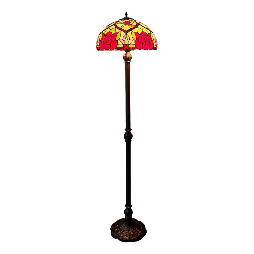 Brilagi - Tiffany витражна подова лампа GARLAN 2xE27/60W/230V