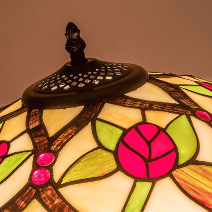 Brilagi - Tiffany витражна подова лампа GARLAN 2xE27/60W/230V