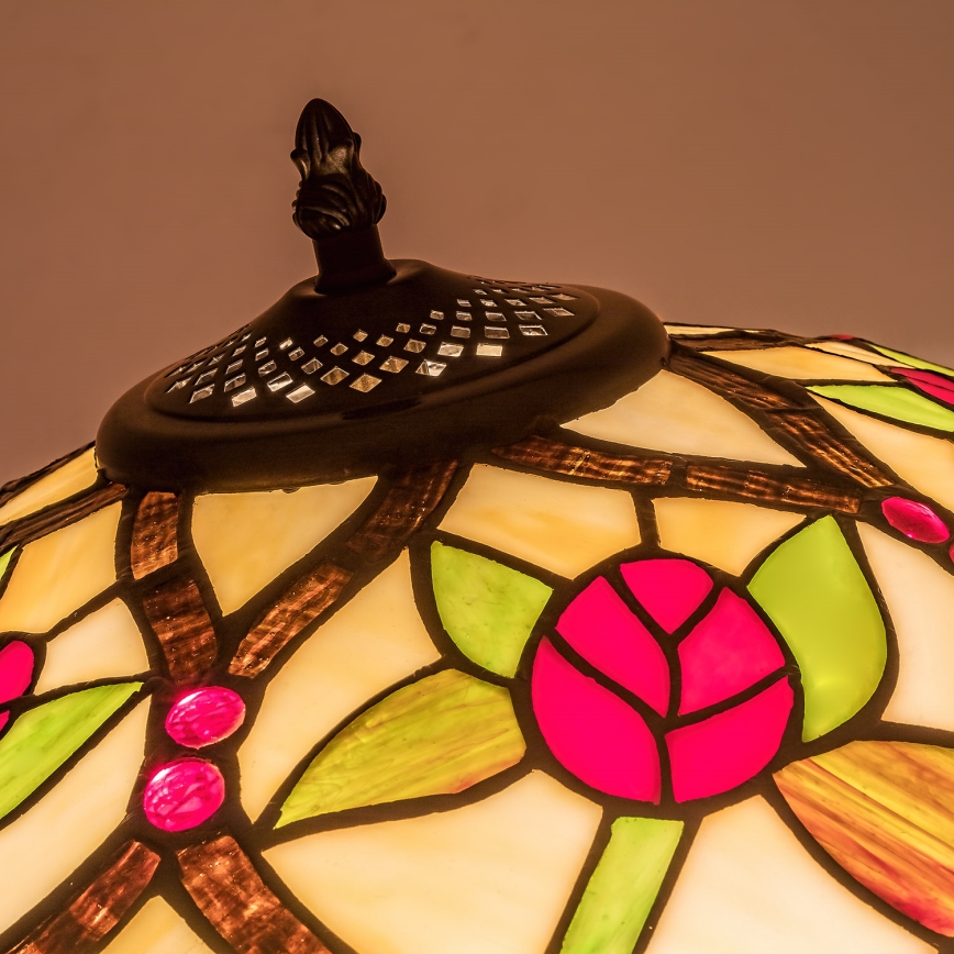 Brilagi - Tiffany витражна подова лампа GARLAN 2xE27/60W/230V