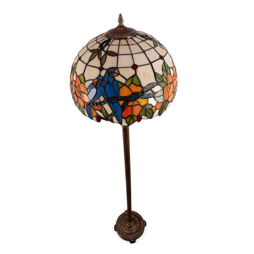 Brilagi - Tiffany витражна подова лампа JUNGLE 2xE27/60W/230V