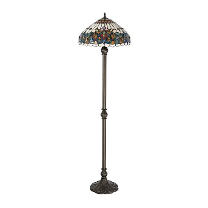 Brilagi - Tiffany витражна подова лампа LUISA 2xE27/60W/230V