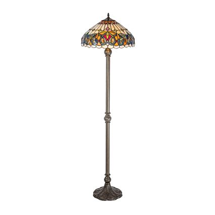 Brilagi - Tiffany витражна подова лампа LUISA 2xE27/60W/230V
