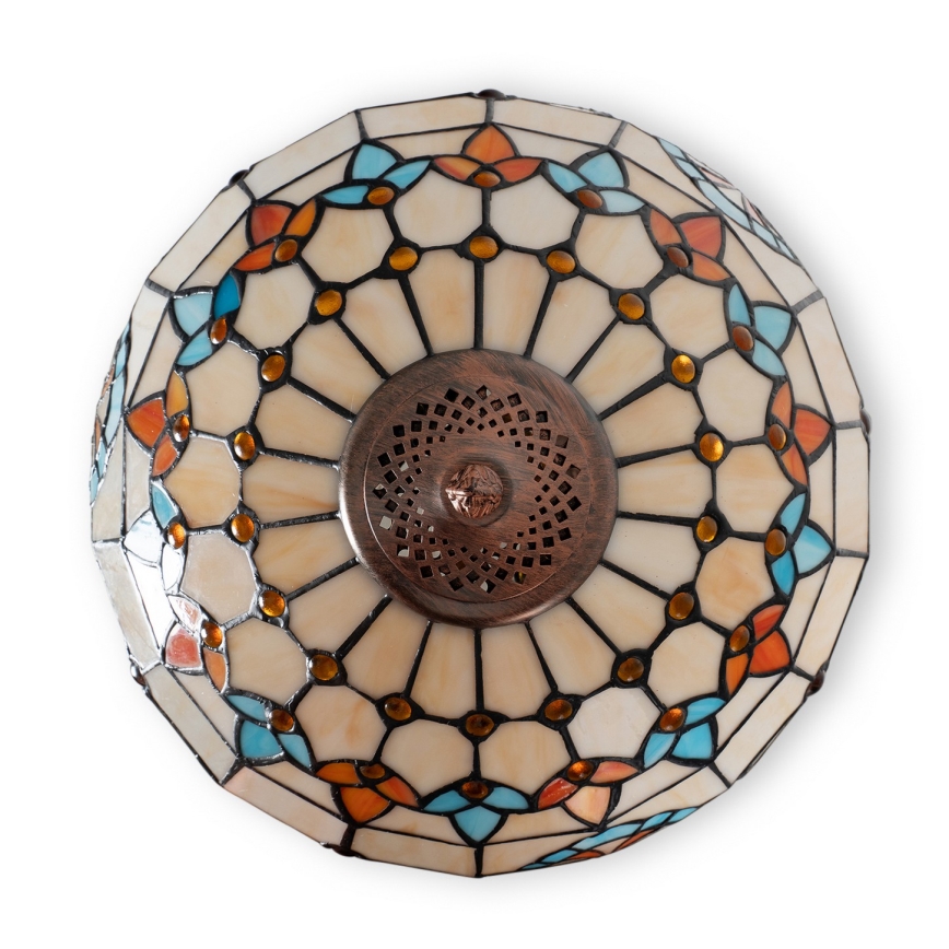 Brilagi - Tiffany витражна подова лампа MIRABELLA 2xE27/60W/230V