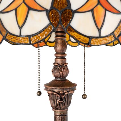 Brilagi - Tiffany витражна подова лампа MIRABELLA 2xE27/60W/230V