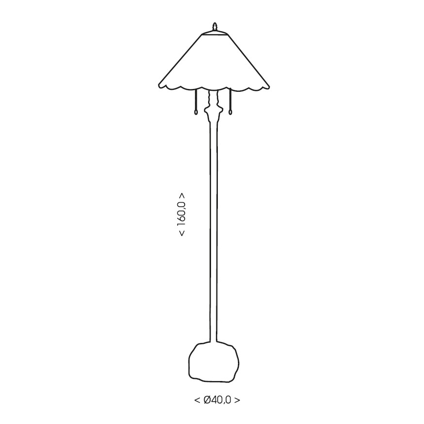 Brilagi - Tiffany витражна подова лампа SUNFLOWER 2xE27/60W/230V