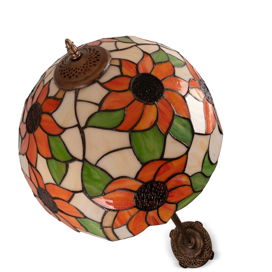 Brilagi - Tiffany витражна подова лампа SUNFLOWER 2xE27/60W/230V