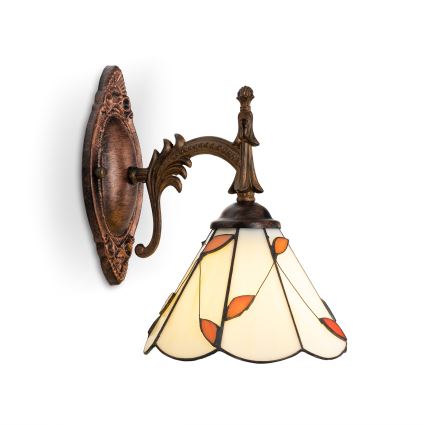 Brilagi - Tiffany витражна стенна лампа FOLIA 1xE14/40W/230V