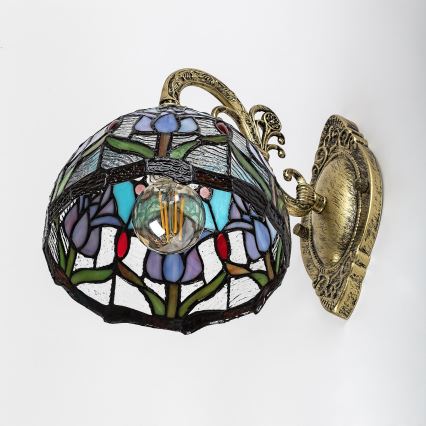 Brilagi - Tiffany витражна стенна лампа LORAS 1xE27/40W/230V