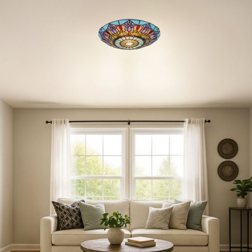 Brilagi - Tiffany витражна таванна лампа LORAS 2xE27/60W/230V