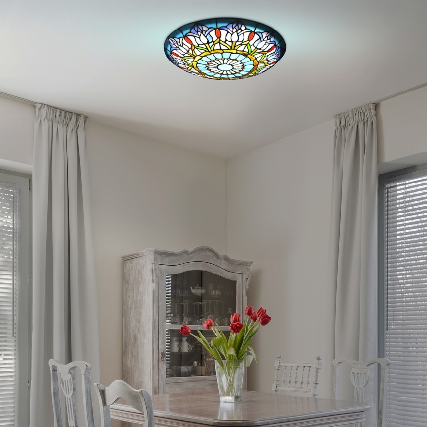 Brilagi - Tiffany витражна таванна лампа LORAS 2xE27/60W/230V