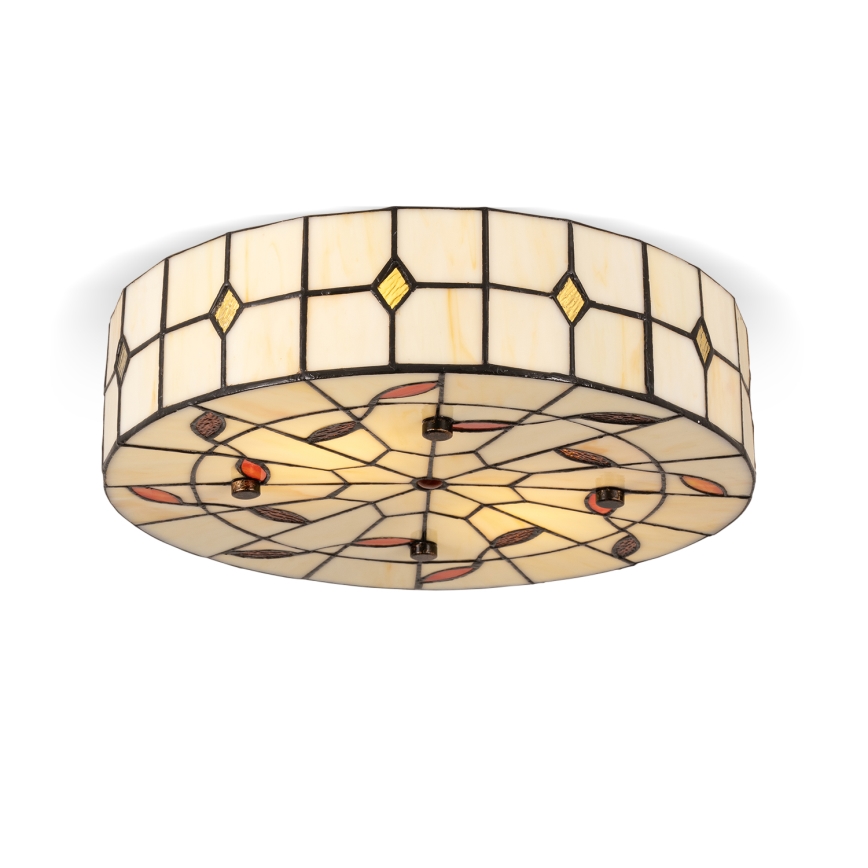 BRILAGI - Tiffany витражно таванно осветително тяло FOLIA 2xE27/60W/230V Ø 40 cm