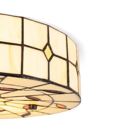 BRILAGI - Tiffany витражно таванно осветително тяло FOLIA 2xE27/60W/230V Ø 40 cm