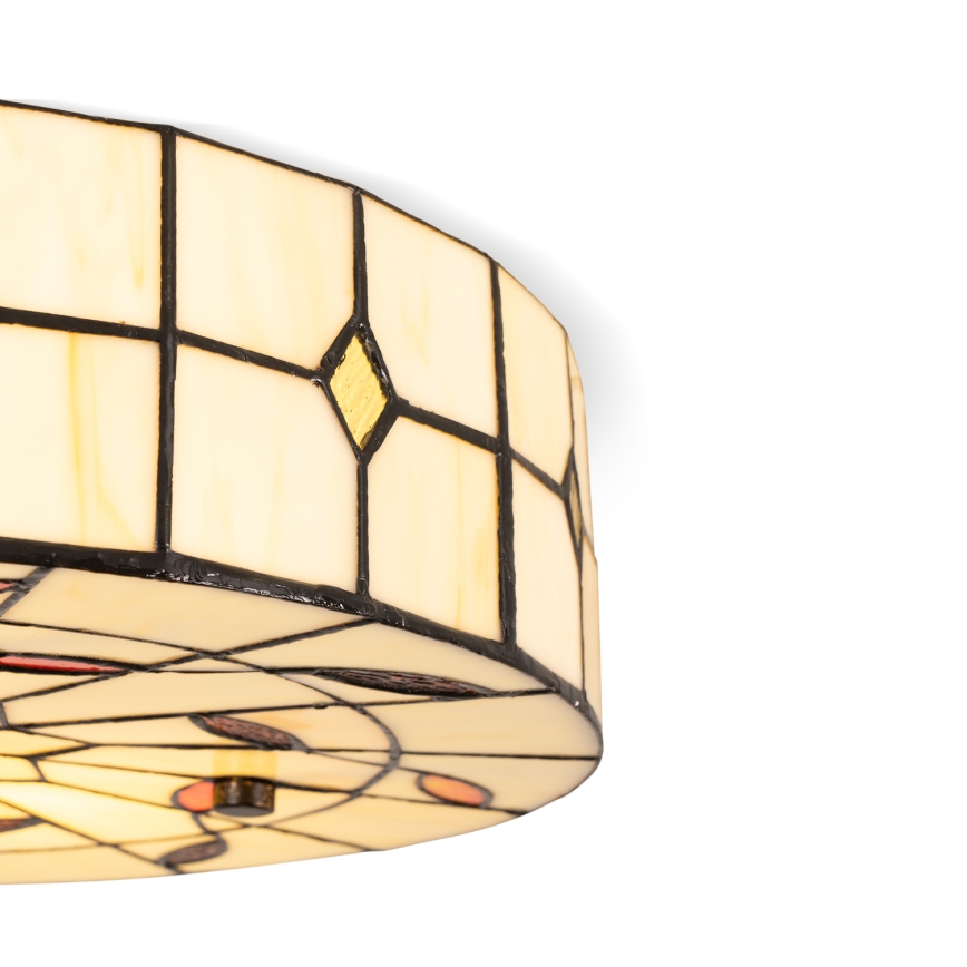 BRILAGI - Tiffany витражно таванно осветително тяло FOLIA 2xE27/60W/230V Ø 40 cm